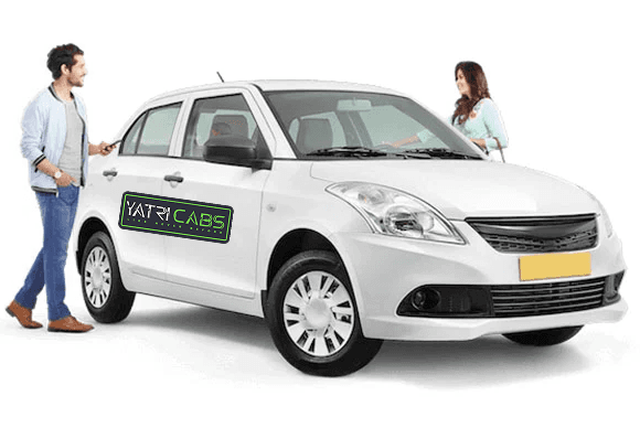 Yatri Cab with driver and passenger